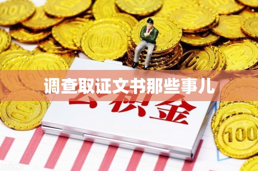 信丰调查取证文书那些事儿