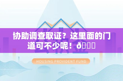 信丰协助调查取证？这里面的门道可不少呢！😎