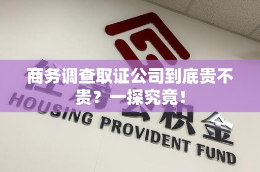 信丰商务调查取证公司到底贵不贵？一探究竟！